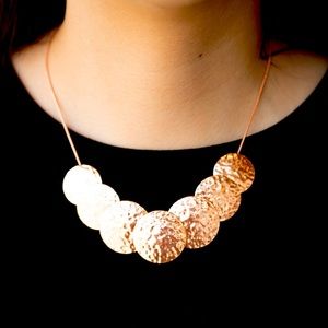 RADIAL Waves - Copper Necklace